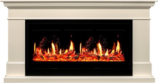 Каминокомплект Royal Flame California с очагом 5D V-ART 40 слоновая кость (Высота 860)