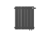 Биметаллический радиатор отопления Royal Thermo PianoForte 500 VDR80 6 секций Noir Sable